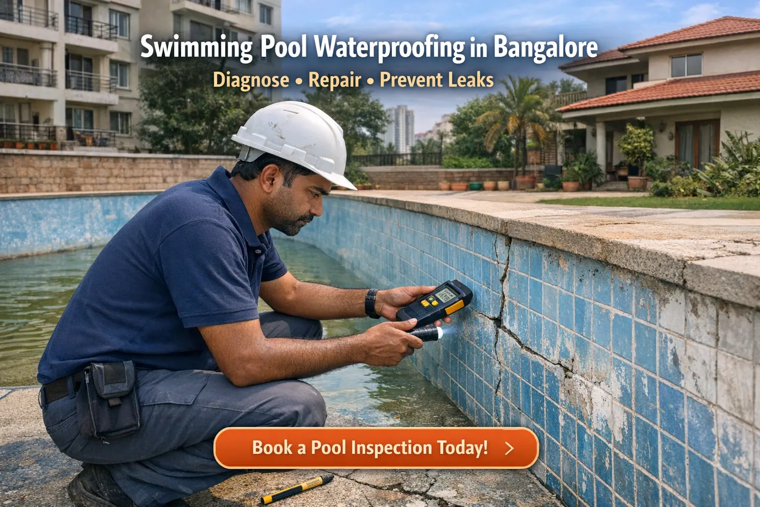 Aqua Blue Waterproofing swimming pool waterproofing solutions in Bangalore