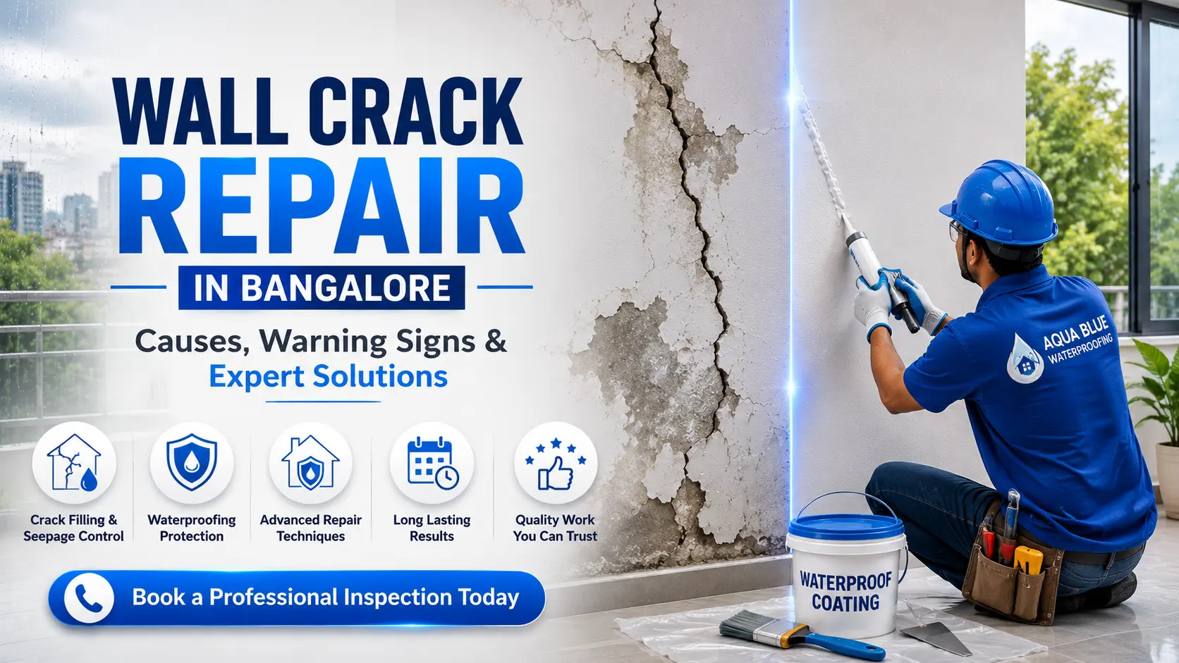 Wall crack repair in bangalore