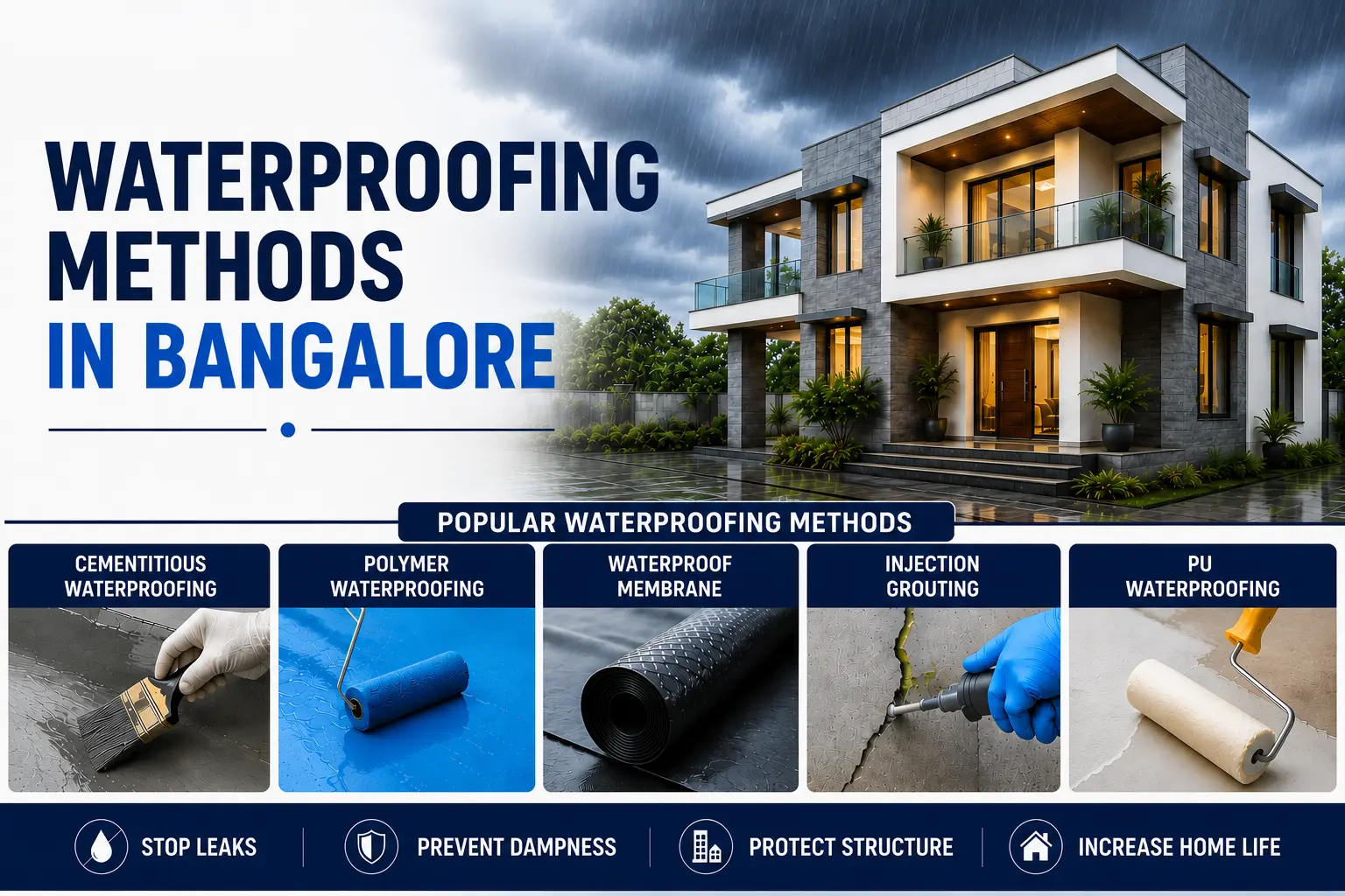 waterproofing methods in Bangalore