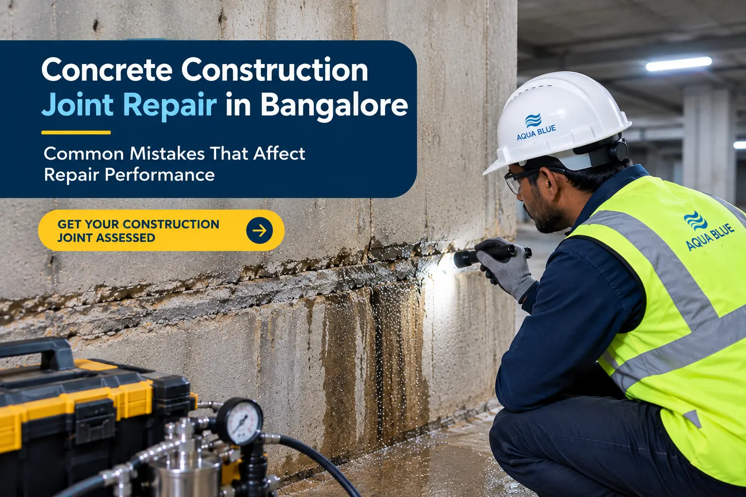 Concrete Construction Joint Repair in Bangalore